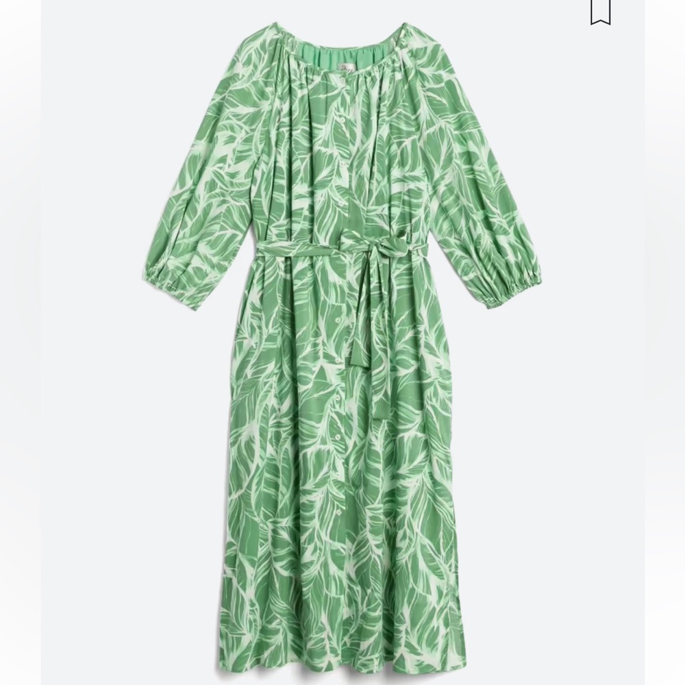 DONNA MORGAN Aviva Button Front Maxi Dress